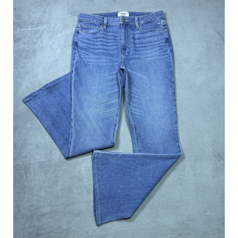 Paige Jeans Womens 31x30 Highrise Bell Canyon Ellison Flared Boho USA Stretch